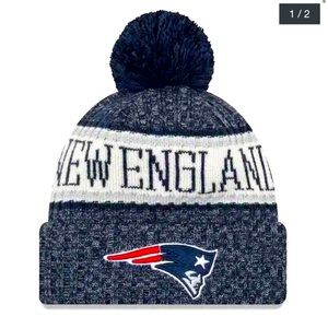 NWT New England Patriots New Era 2018 Knitted Pom Beanie Hat ❄️